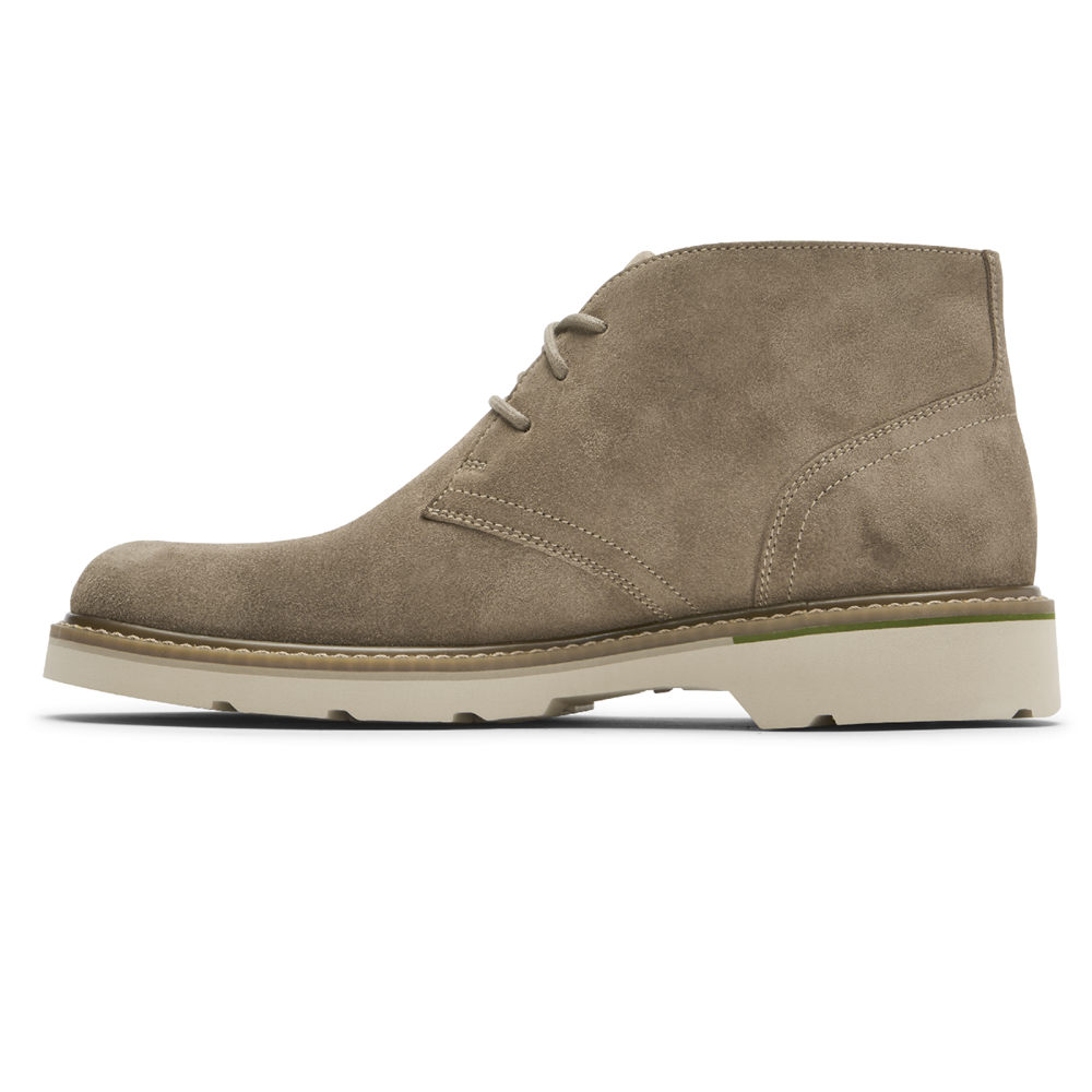 Botas Rockport Homem Cinzentas - Charlee Waterproof Chukka - 98357UACG